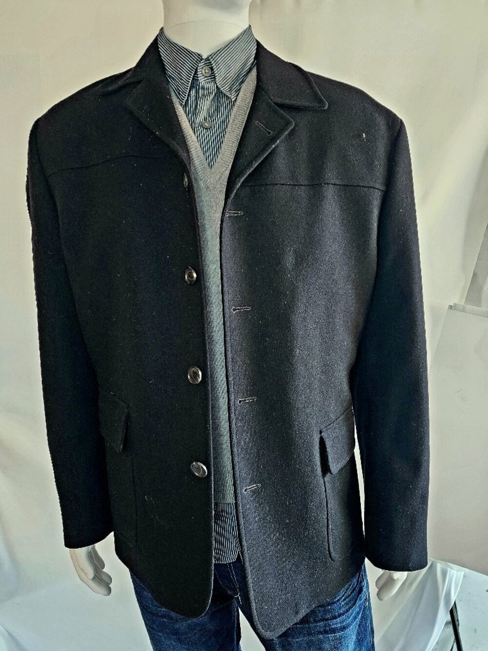 Kroon Men’s Classic Car Coat – Size XL